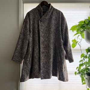 Eskandar Dark Brown Pea Coat